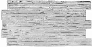 Панель ПВХ ГРЕЙС 980х500 Сланец Кварцит белый