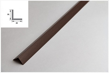 Угол ПВХ 20*20мм 2,7м цвет 11