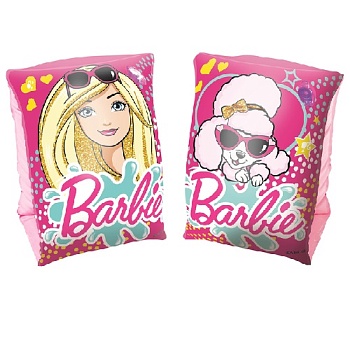 Нарукавники для плавания, ПВХ, 23х15см, Barbie, 93203