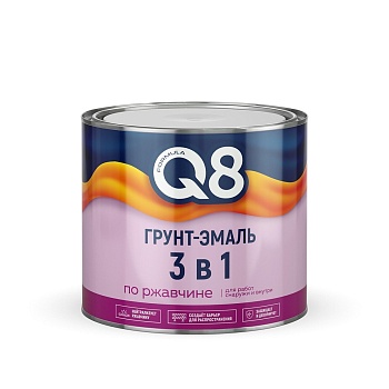 ГРУНТ- ЭМАЛЬ ПО РЖАВЧИНЕ "FORMULA Q8"  ЗЕЛЕНАЯ  1,8 КГ (6)