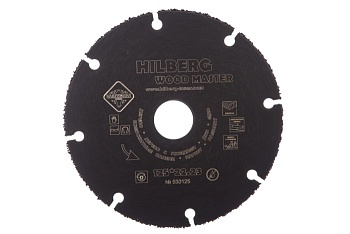 Диск алмазный  отрезной 125*22,23 Hilberg Super Wood