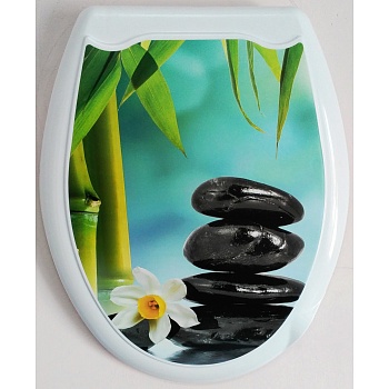 Сиденье д/унитаза Океан жесткая с /рис. в ассорт.