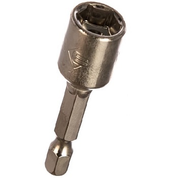 Биты ЗУБР, с торцевой головкой Е 1/4", 6х45мм