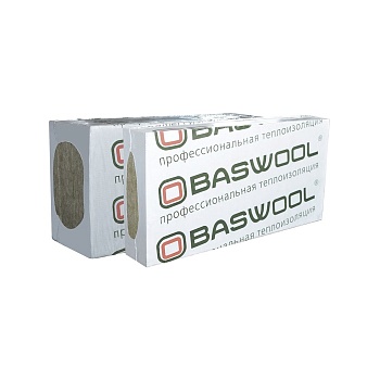 Утеплитель "BASWOOL ВЕНТ ФАСАД 80"1200*600*100мм, пл.80кг/м3, (2,16м2,0216м3) 3шт.