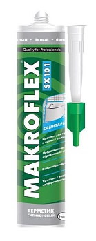 Герметик силиконовый санитарный Makroflex SX101, 290 мл, белый