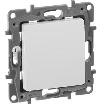 Выкл. 1кл белый ETIKA