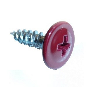 Саморез прессшайба острый 4,2х19 RAL3005(1кг - 540шт)