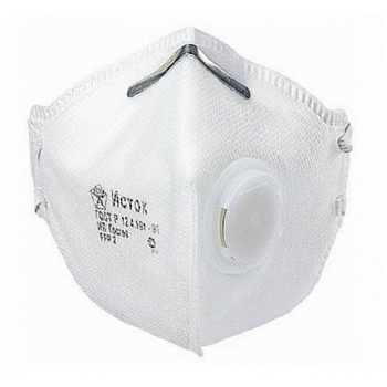 Полумаска фильтрующая, складная, с клапаном FFP 1