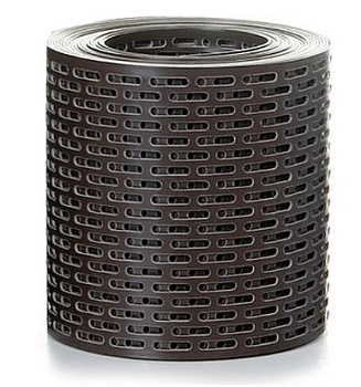 Лента карнизная вентиляционная 100мм*5м ПВХ серо-коричневый Borge