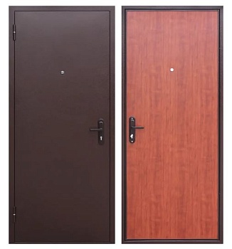 Дверь стальн. Стройгост 5 мет/МДФ 86 прав. (рустик.дуб)