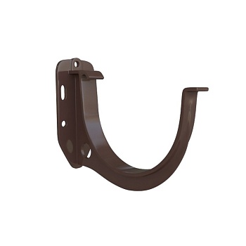 Кронштейн ПВХ д/желоба 132мм корич. Альта-Профиль