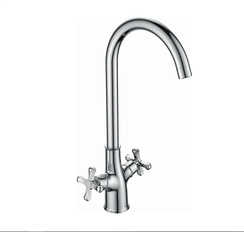 Смеситель для кухни Golden Fox Piccadilly с 2-мя рукоятками, с высоким изливом, латунь