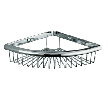 Полка 1-ярусная  F352 нержавейка/хром угловая FRAP