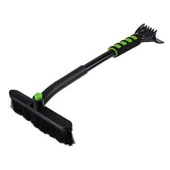 Щетка для уборки снега со скребк., поворотный механизм, 61см