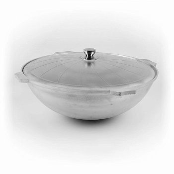 Казан для плова 10 л, литой с алюминиевой крышкой 510200