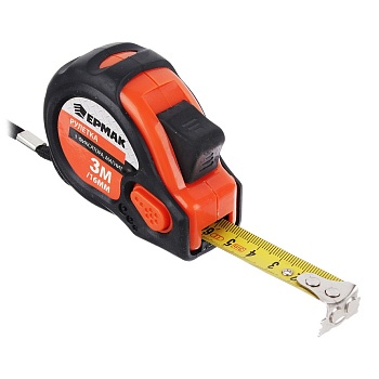 Рулетка 3м "Магнит" 3фикс.обрез. корпус ЕРМАК