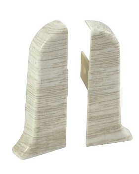 Заглушка для плинтуса пара ПВХ Рико Лео 56мм 2шт/уп 127 Тополь канадский