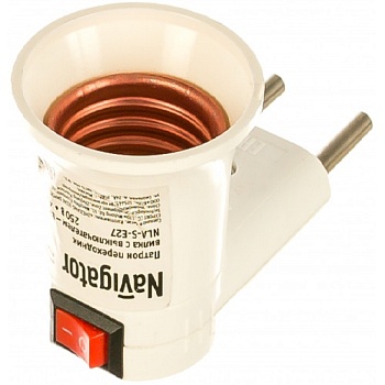 Патрон переходник с розетки на Е27 71992