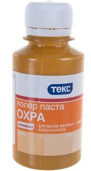 Паста колер. универсальная №9 100 мл охра