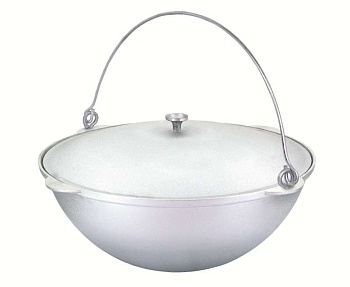  Котел походный 9л кп90 подвес, крышка, алюминий