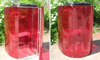 Душевая кабина Круглая "Стандарт" оц.проф. 40*20(поликар.)