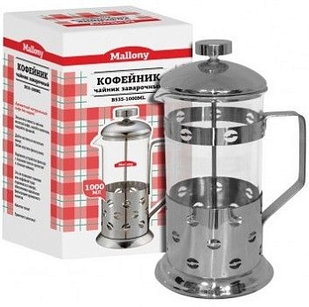 Френч-пресс MALLONY B535-1000ML Caffe 1000мл