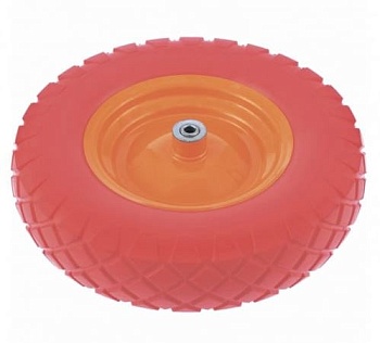 Колесо литое для тележки 4.00*8 ось 20мм