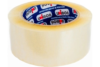 Клейкая лента упаковочная (прозрачная) 48мм х 132м UNIBOB