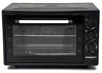 Жарочный шкаф KRAFT KF-MO 3800 BL 38л,черный