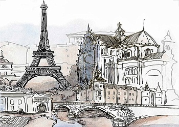 Декор Вrillar многоцветный 25х35 СЕRSАNITВ12М452