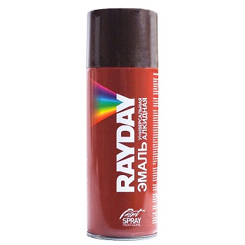 Краска аэрозольная алкидная Rayday RD-040, глянцевая, 520 мл, RAL 8017, шоколадно-коричневая