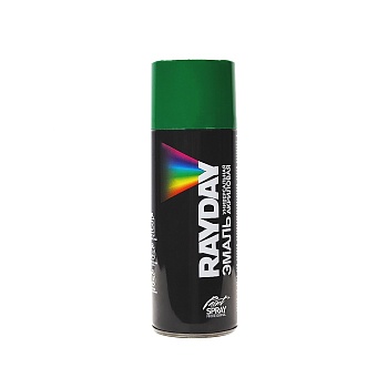 Краска аэрозольная акриловая Rayday RD-062, глянцевая, 520 мл, RAL 6029, зеленая
