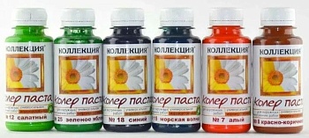 Паста колер. универсальная №10 100мл фуксия КОЛЛЕКЦИЯ