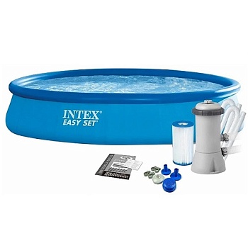 Бассейн INTEX 28156 457х84см,DVD