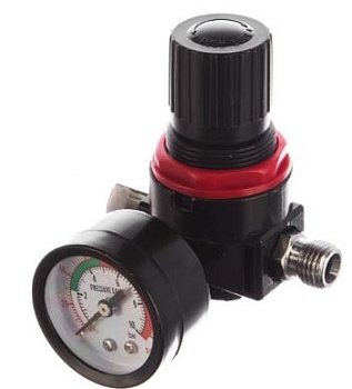 Манометр Kraftool с регулятором подачи воздуха 1/4" 10атм