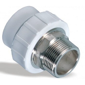 Муфта переходная с наружней  резьбой 20х1/2 полип