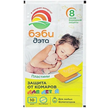 Пластина от комаров для детей, Бэби Дэта