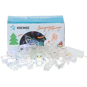 Гирлянда GIR30LEDMIX3-RGB пингвины