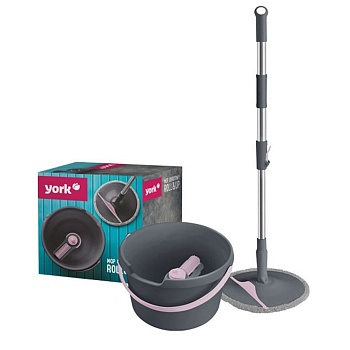 Набор для уборки York Roll&Up (ведро с отжимом, швабра) 072830