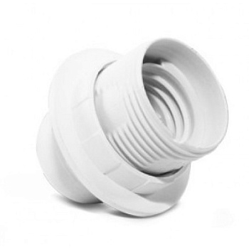 Патрон электрич. E27 с приж. кольцом пластик 4А 250В с этикеткой UNIVersal