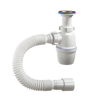 Сифон 1 1/2 д40 с гибкой трубой А-40029