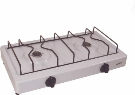 2. Плита газовая настольная Мечта-200М белая газовая 2конф.прис.комп.