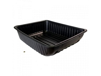 Санки-ледянка ОХОТНИЧЬЯ  №3 черные 920*690*240 с кольцом