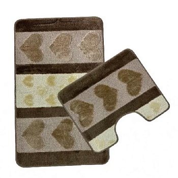 Коврик  для ванной Zalel HURREM 60*100+50*60мм бежевый