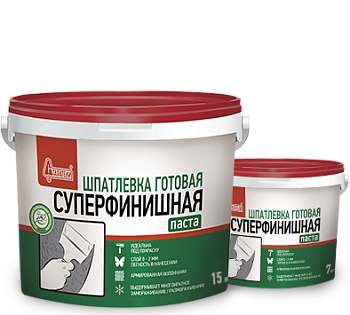 Шпатлевка готовая суперфинишная 15кг (Старатели)