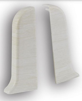 Заглушка для плинтуса пара ПВХ Рико Лео 56мм 2шт/уп 174 Береза