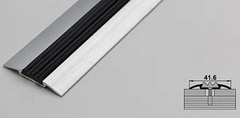 Порог стык ПС-08 бесцв.0,9м Н40мм 001ч