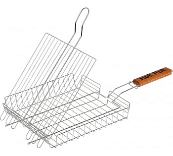 Решетка-гриль Hot Pot универсальная глубокая, 50x25x25x4 cм 61338