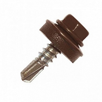 Саморез кровельный 5,5х19 RAL8017