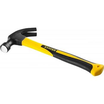 Молоток-гвоздодер столярный STAYER Fiberglass 450г